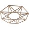 Ekena Millwork Guardian Wood Fretwork Pierced Ceiling Medallion, Red Oak, 22"OD x 8 1/2"ID x 1/4"T CMWP22X22X0250GDRO - alternate 3